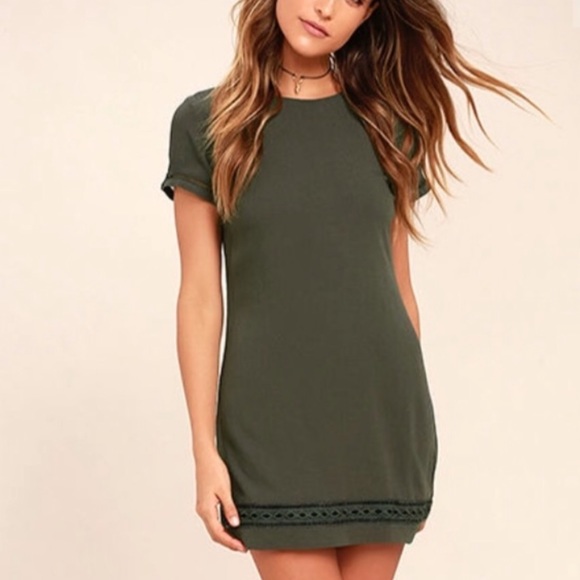Lulu's Dresses & Skirts - Olive Green Dress Lulu's Dresses & Skirts - Olive Green Dress